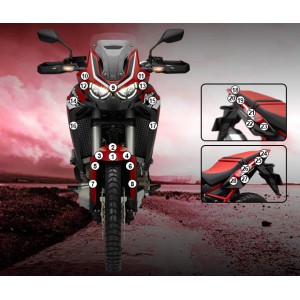 PPF folia - HONDA CRF1100L Africa Twin
